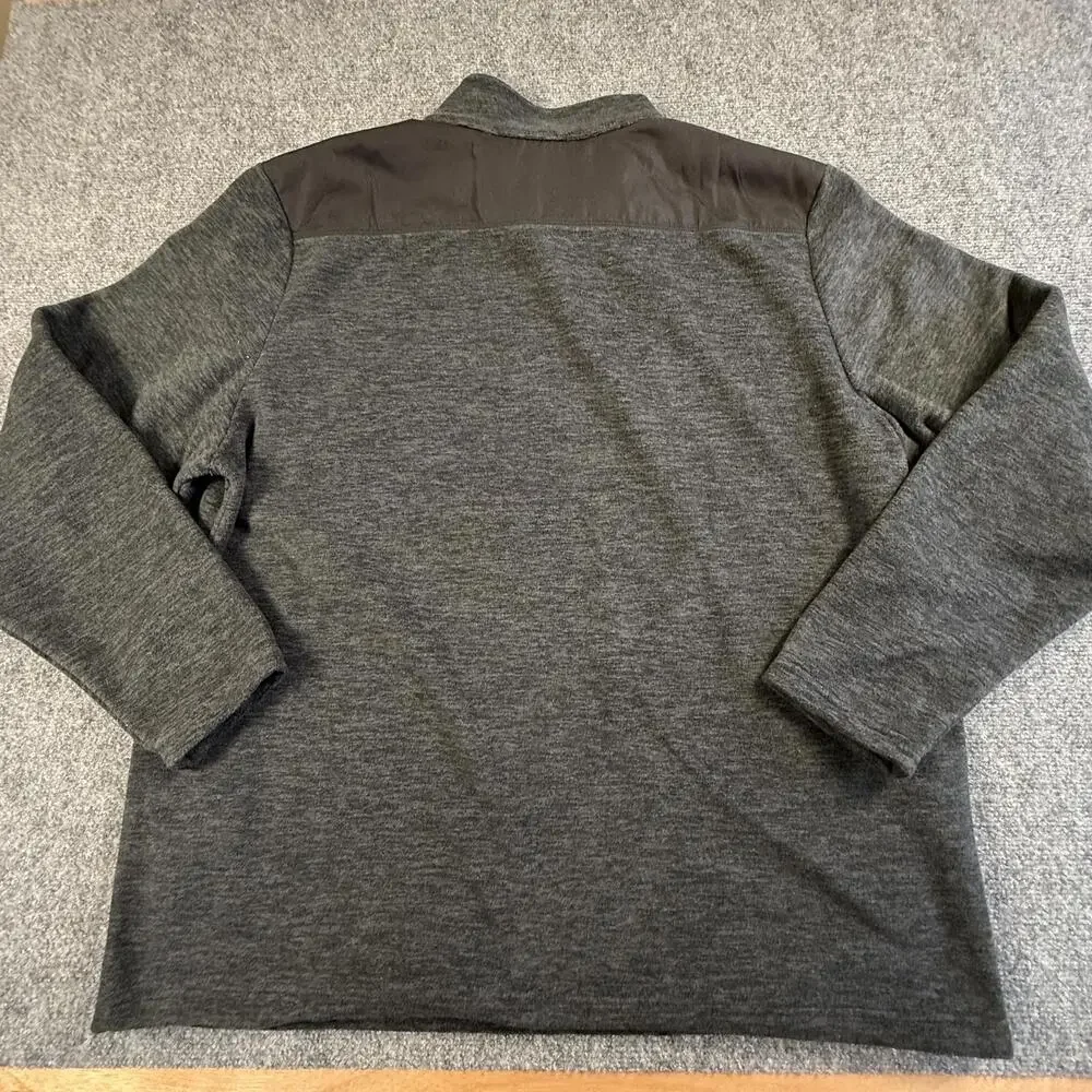 Tommy Bahama Men's Gray Quarter-Zip Pullover Fleece‎ Sweater XXL #1830